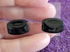 _Hockey Puck Stud Studded Earrings - 1 Pair - Ice NHL Playoffs - Very Unique!!!