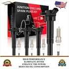 Ignition Coils & Iridium Spark Plugs Kit For Kia Forte L4 1.8L 2.0L 2014-2016