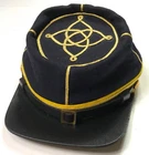 CIVIL WAR CONFEDERATE CS LIEUTENANT CAVALRY OFFICER KEPI FORAGE CAP HAT-XLARGE