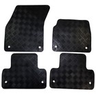 For Range Rover Evoque Car Floor Mats 2011 to 2018 Tailored Rubber 4pc Set Black