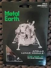 Fascinations Metal Earth Apollo Lunar Module Laser Cut 3D Metal Model Kit Sealed