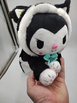 Sanrio Kuromi ATEEZ SAN Plush Cat Stuffed Toy Multicolor Japan 