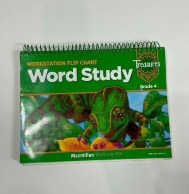 Grade 4 Macmillian Mcgraw Hill Treasures Word Study Workstation Flip Chart