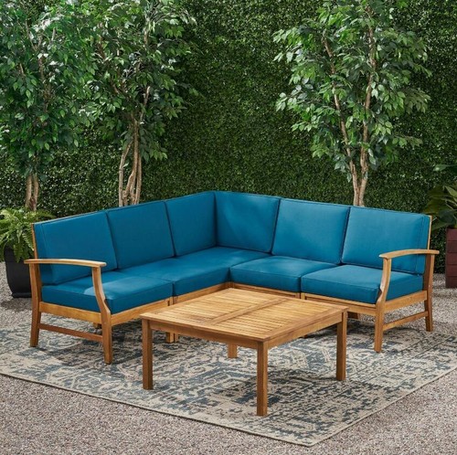 PERLA 6-PCS SOFA SET, BLUE