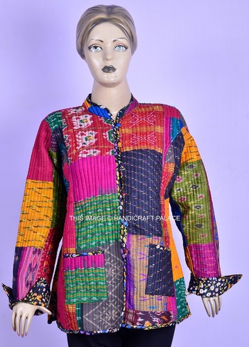 Vintage Ethnic Kantha Quilted Jacket 
