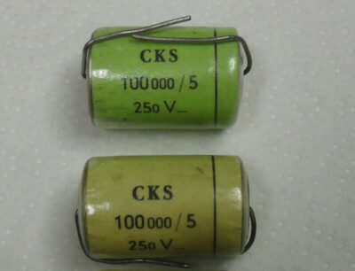Capacitor Art Film CKS Schümann, Axial 100nF 630V - High End Precision Condensers