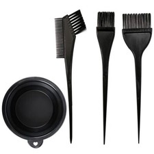 Hair Dye Color Brush and Bowl Set, 4Pcs Color Bowl Brushes Tool Mixing Bowl Kit