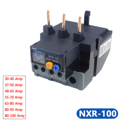 Thermisches Überlastrelais Bereich 30-100A 3-Phasig Motorschutzrelais FR NXR-100