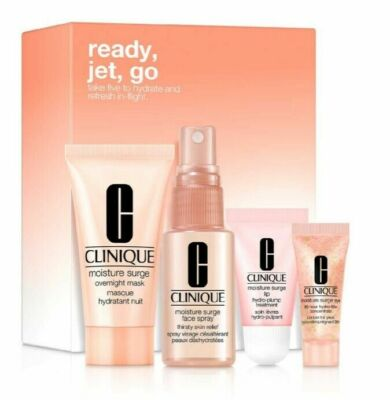#ad Clinique Ready Jet Go Moisture Surge 4 pcs Set NEW $24.95