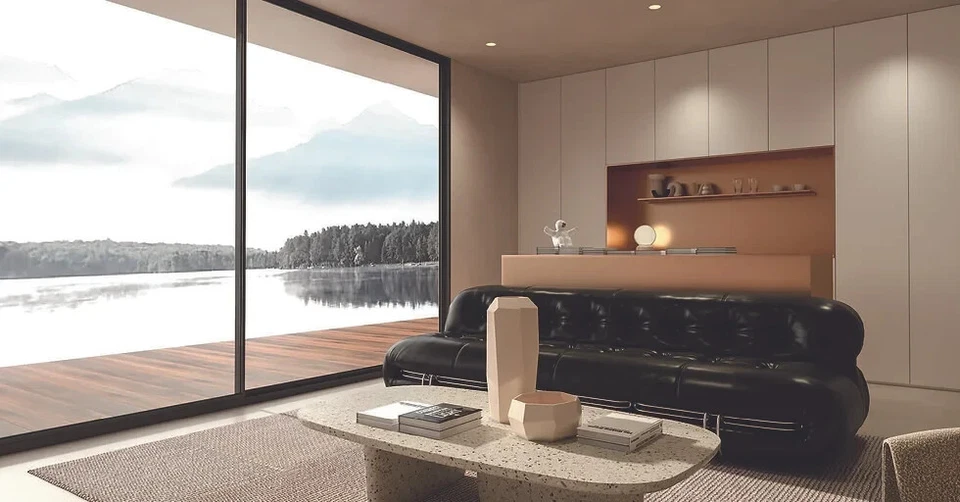 Hermes Collection Aluminum Sliding 2-Panel Patio Door | 120” x 96” | 10' x 8' - Image 3 of 4