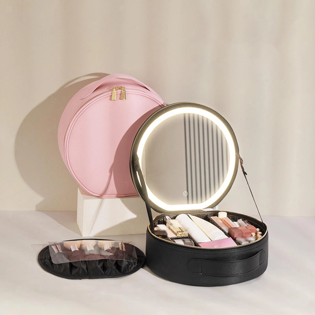 Vanity bag with compartments sale