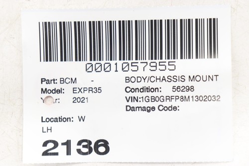 2002 - 2024 CHEVROLET EXPRESS 3500 FRONT LEFT SIDE UPPER BODY MOUNT CUSHION OEM - Picture 8 of 8