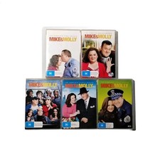 Mike & Molly Season 1 2 3 4 5 Melissa McCarthy Comedy DVD R4 VGC