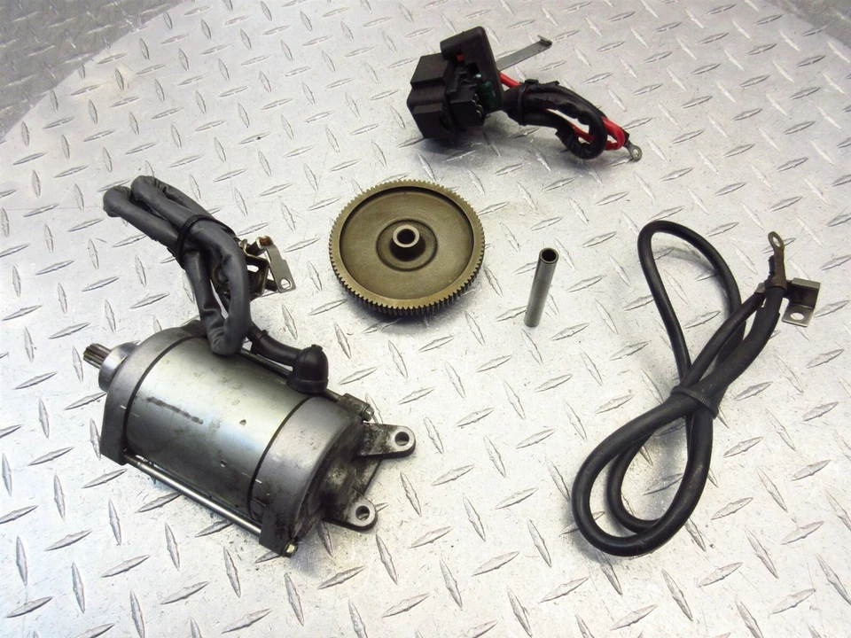 2003 91-03 Honda ST1100 Starter Motor Relay Battery Cable Reduction Gear OEM - Image 2 of 4