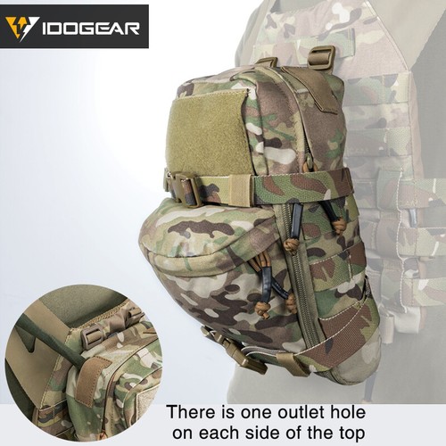 IDOGEAR Hydration Pack Hydration Backpack Assault Molle Pouch Mini Tactical Camo - Picture 2 of 17