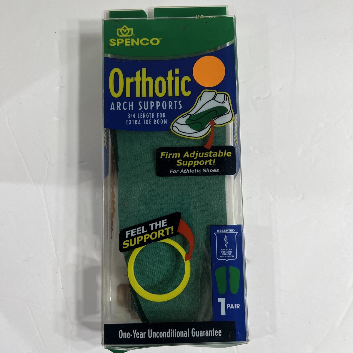 Spenco RX Orthotic Arch Support 3/4 Length Shoe Insoles Insole