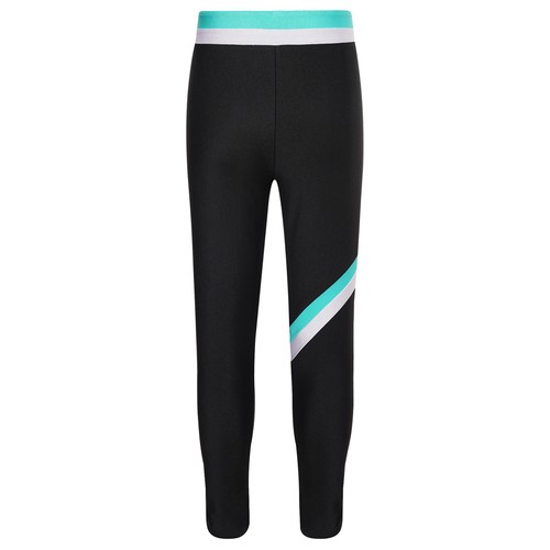 Kids Girls Set Yoga Dancewear Tights Outfits Keyhole Suit Sleeveless Activewear - Picture 15 of 50