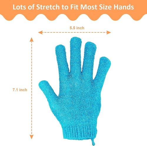 15 Pairs Exfoliating Spa Bath Glove Shower Soap Clean Hygiene Body Scrub Massage - Picture 7 of 8