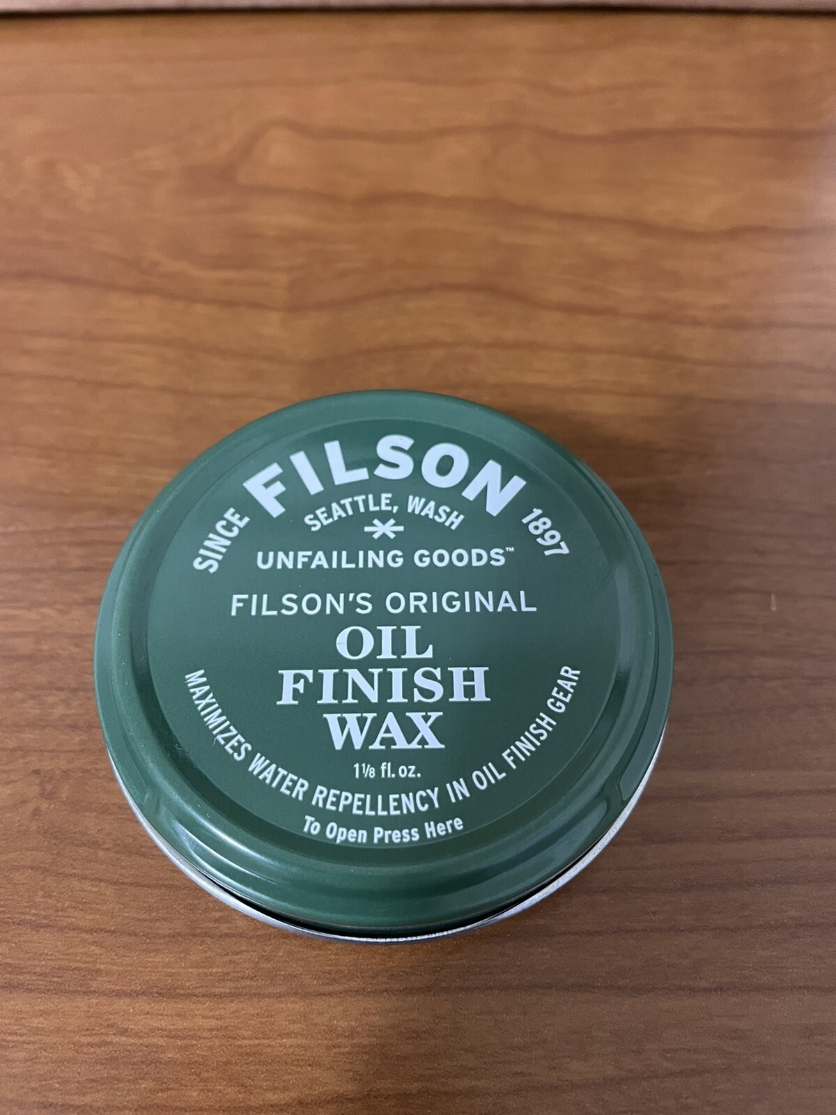 Filson Oil Finish Wax 1 1/8 fl. oz. NEW Made In USA eBay