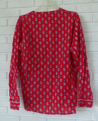 Set pigiama vintage WELDON rosso paisley manica lunga, M - Foto 18 di 19