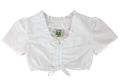 Isar-Trachten Kinder Dirndlbluse Bluse Dirndl Mädchen Tracht Trachtenbluse NEU