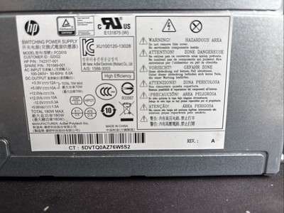 HP 180Watt ATX Netzteil für HP Pro Desk 400 G2 MT PCD010   #83817