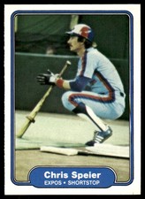 Chris Speier 1982 Fleer #209 Montreal Expos MLB READ FREE SHIPPING AutographDen