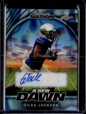 2025 Leaf Football Nation - A New Dawn Auto Lava Platinum Giles Jackson 2/3
