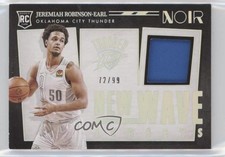 2021-22 Panini Noir New Wave Jerseys 72/99 Jeremiah Robinson-Earl #NWJ-JRE pe8
