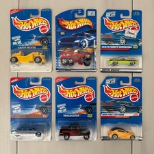 Hot Wheels '95-'00 Mainline NIB Lot of 6 Vintage Collectible Cars Variety Pack