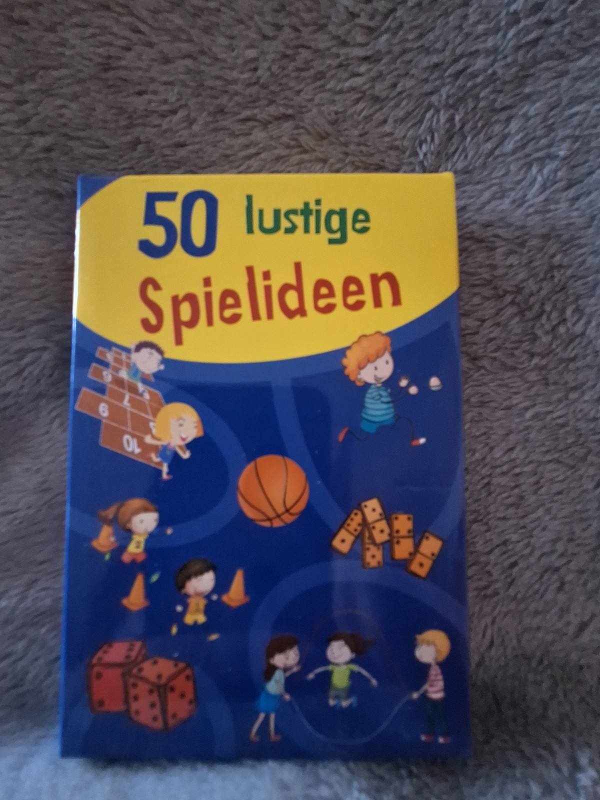 50 lustige Spielideen Kinderspiel, Hardcover Spielebuch Beschäftigung