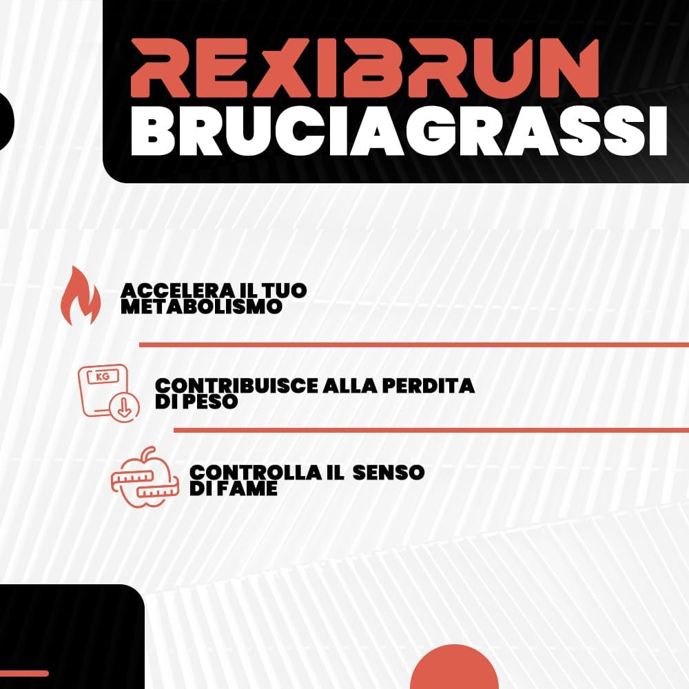 REXIBURN Potente Brucia Grassi Naturale. Effetto Dimagrante, Termogenico E anti  - 3