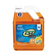Camco TST MAX RV Toilet Treatment - Septic Safe - Orange, 1 Gallon (41197)