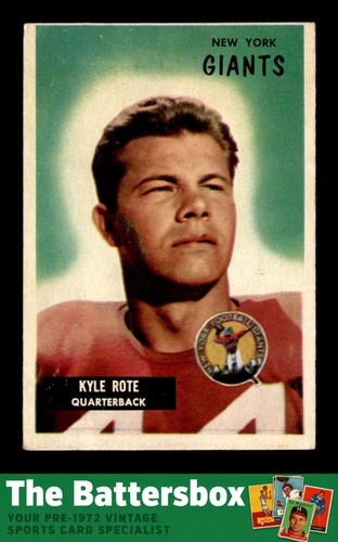 Kyle Rote #137 1955 Bowman card