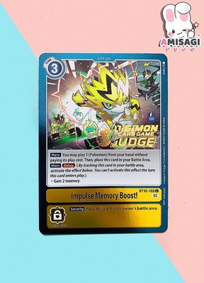 Digimon Trading Card Pulsemon Impulse BT10-100 C PROMO Karte Card Game Judge TCG