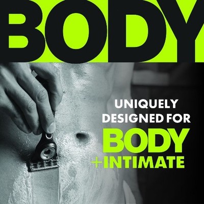 Gillette Labs Body + Intimate Men's Razor with Magnetic Hanger