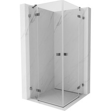 Box doccia Mexen Lunar Duo 90x90 cm porte basculanti, Gun Metal