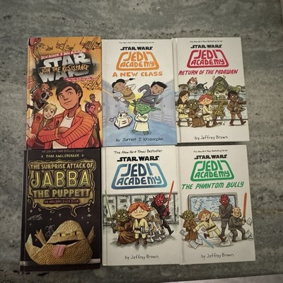 Bundle 6 Star Wars Hardcover Books Jedi Academy Jabba Jeffrey Brown