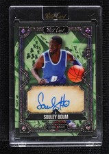 2023 Wild 5 Card Draw Holographic Sparkle Foil Green 3/3 Souley Boum Auto 1d3a