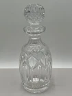 Vintage Waterford Crystal Whiskey Decanter with Stopper Clear Cut Bar Bottle