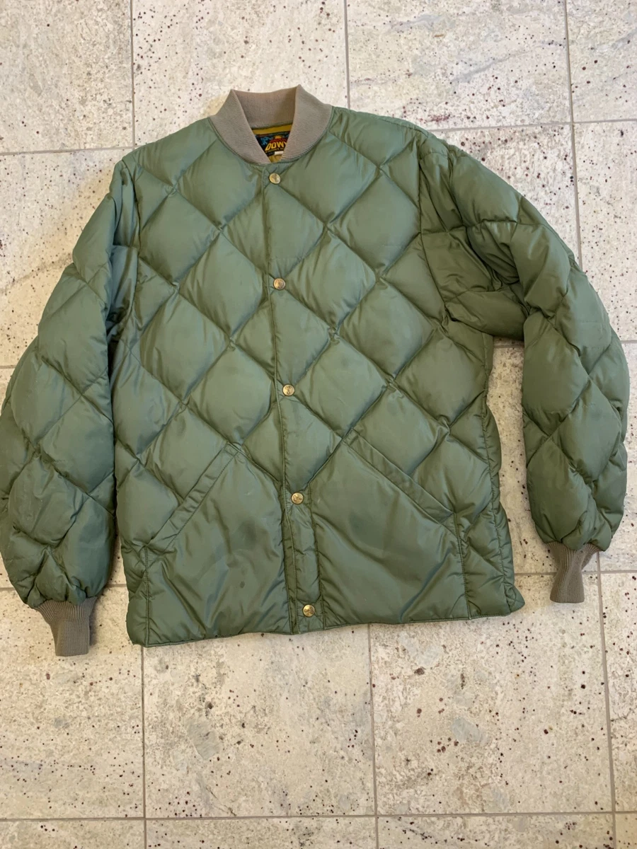 ジャケット・アウター 90s Eddie Bauer short length  down Eddie Bauer Green Down Vintage Outerwear Coats & Jackets for Men
