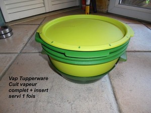 TUPPERWARE MICRO VAP DAMPFGARER MIKROWELLE + EINSATZ
