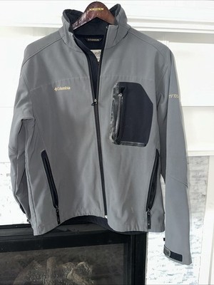 Columbia Men's Titanium Interchange Fleece Lined Jacket Sz L Gray, Black Lining