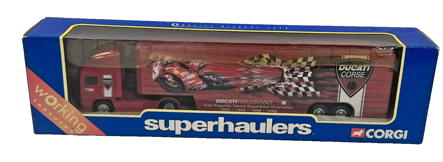 Corgi Superhaulers TY86801 ERF Race Transporter Ducati Corse 1:64 Scale - Boxed