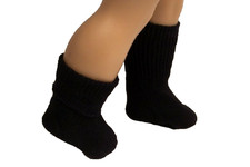 Black Basic Anklet Bobby Socks Doll Clothes For 18" American Girl Debs