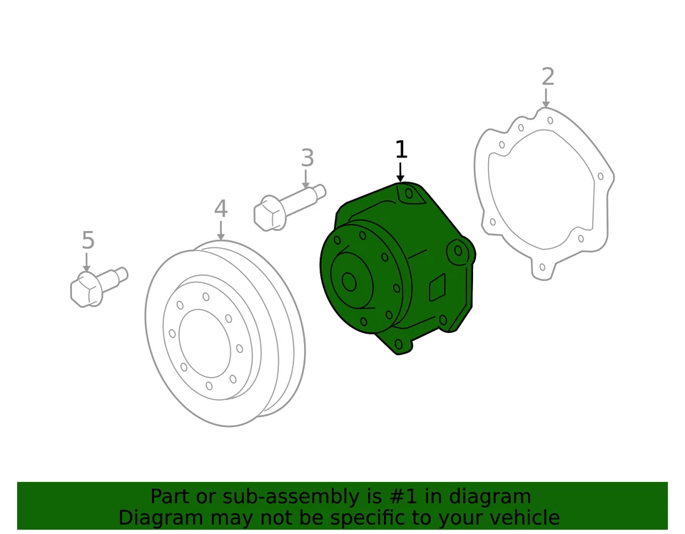 Bomba de agua genuina 12709178 Foto 3 de 3