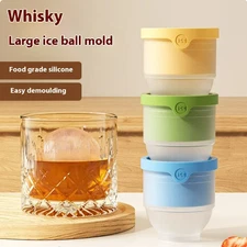 Ice Ball Maker Round Sphere Tray Mold Cube Whiskey Ball Silicone Cocktails