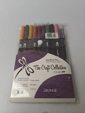 Tombow Dual Brush Pens Set Of 10 Primary Color Water Based-Grunge - 56161 - New