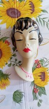 Art Deco style. lady face/plaque/mask wall hanging