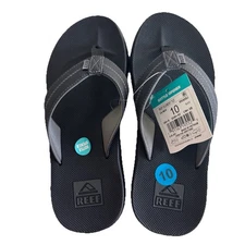REEF Sandals for Men Size 10 With Bottle Opener, Color Black